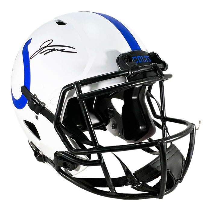 Jonathan Taylor Signed Indianapolis Colts Authentic Lunar Full-Size Football Helmet (Beckett)