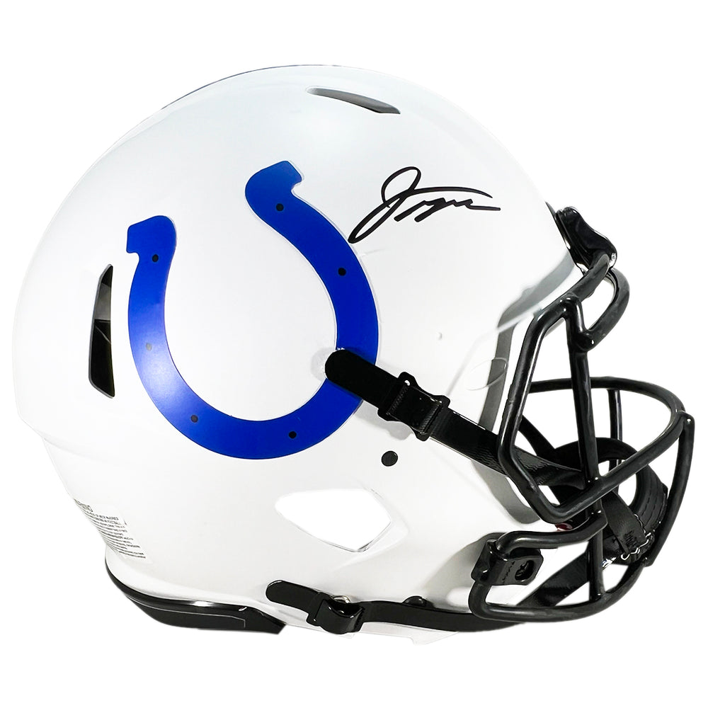 Jonathan Taylor Signed Indianapolis Colts Authentic Lunar Full-Size Football Helmet (Beckett)