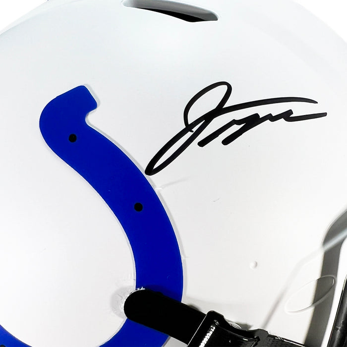Jonathan Taylor Signed Indianapolis Colts Authentic Lunar Full-Size Football Helmet (Beckett)