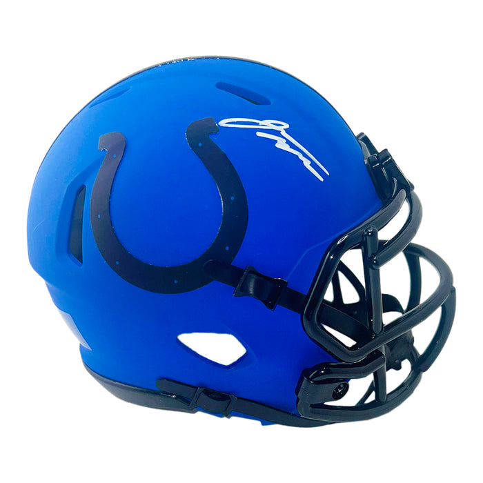 Jonathan Taylor Signed Indianapolis Colts Rave Full-Size Replica Football Helmet (Beckett)