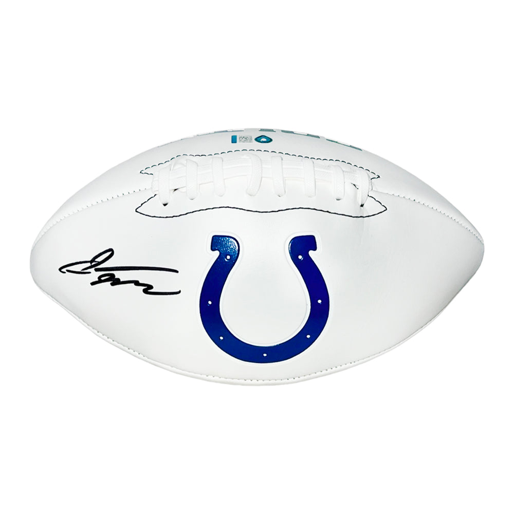 Jonathan Taylor Signed Indianapolis Colts Official NFL Team Logo Football (JSA)