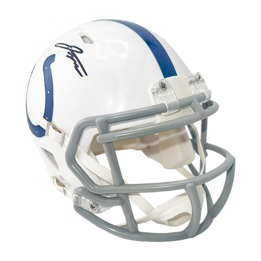 Jonathan Taylor Signed Indianapolis Colts Throwback 04-19 Speed Mini Football Helmet (Beckett)
