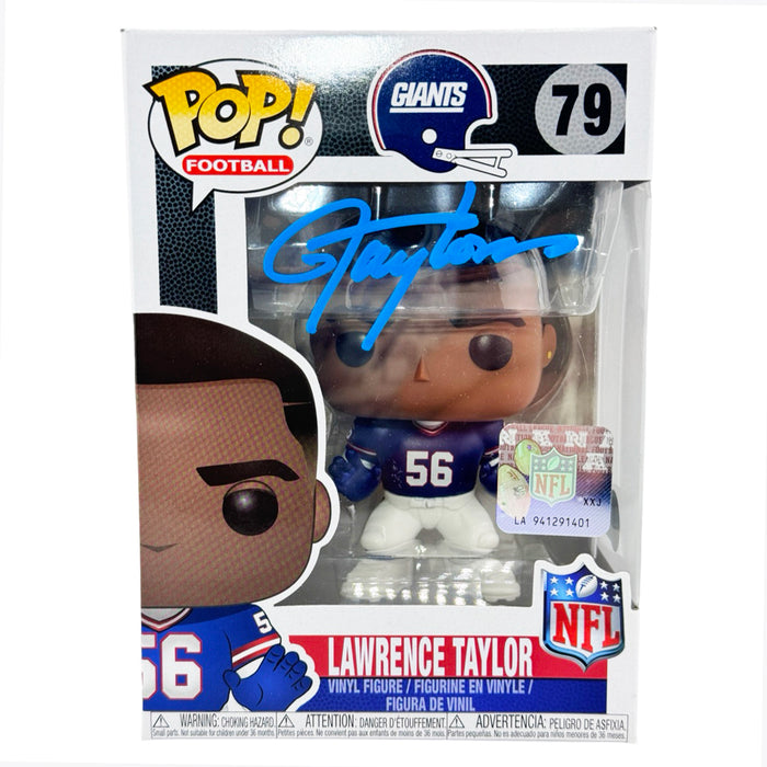 Lawrence Taylor Signed New York Giants #79 Funko POP! Vinyl Figure (Beckett)