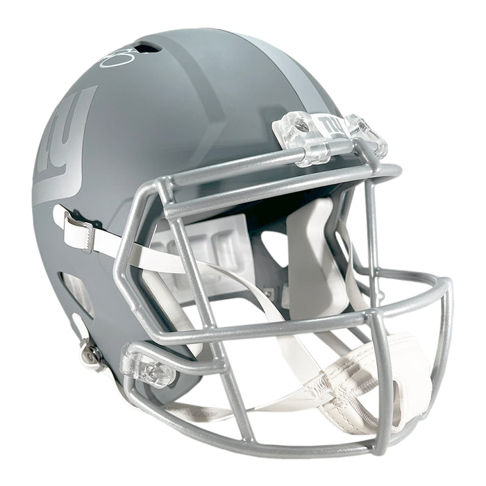 Lawrence Taylor Signed New York Giants Slate Alternate Speed Full-Size Replica Football Helmet (Beckett)