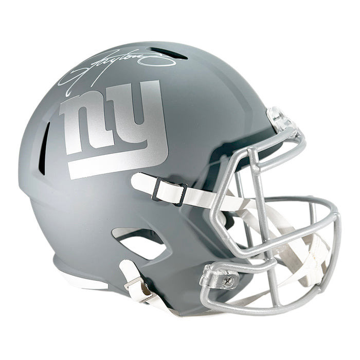 Lawrence Taylor Signed New York Giants Slate Alternate Speed Full-Size Replica Football Helmet (Beckett)