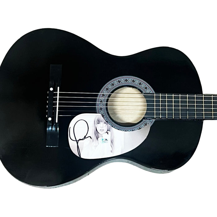Taylor Swift Signed Black Acoustic Guitar (PSA)