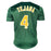 Miguel Tejada Signed Oakland Green Baseball Jersey (Beckett)
