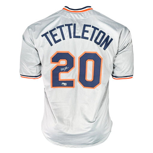 Mickey Tettleton Signed Detroit Grey Baseball Jersey (Beckett)