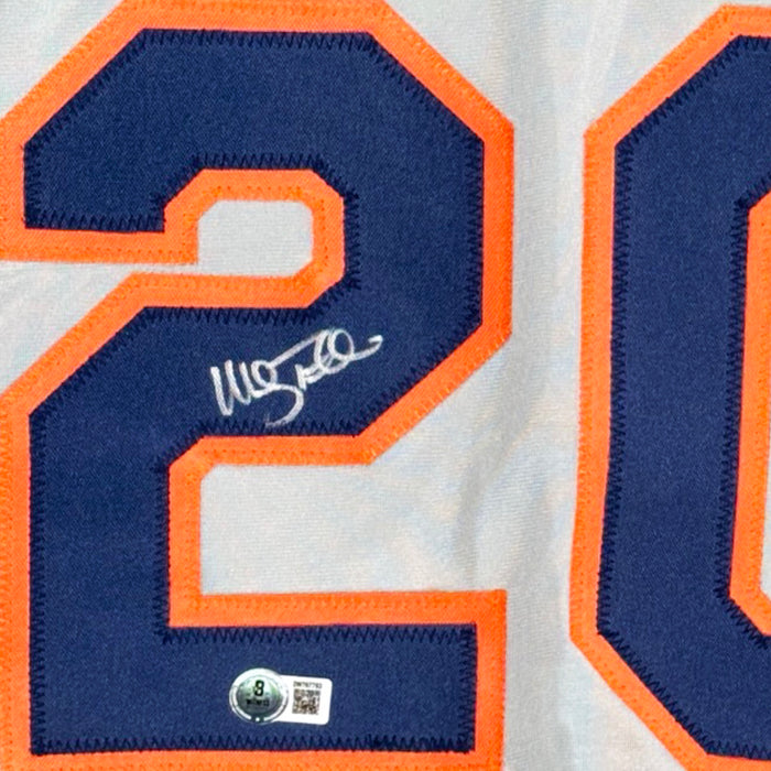 Mickey Tettleton Signed Detroit Grey Baseball Jersey (Beckett)