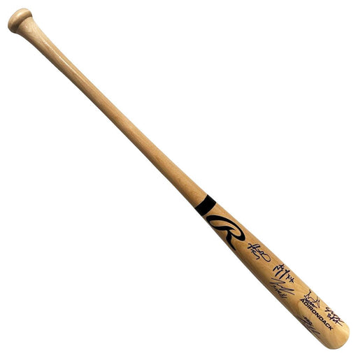 The Sandlot Cast Signed Rawlings Blonde Baseball Bat (Beckett) - RSA