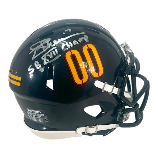 Joe Theismann Signed SB XVII Champ Inscription Washington Commanders Alt 2022 Speed Mini Football Helmet (JSA)