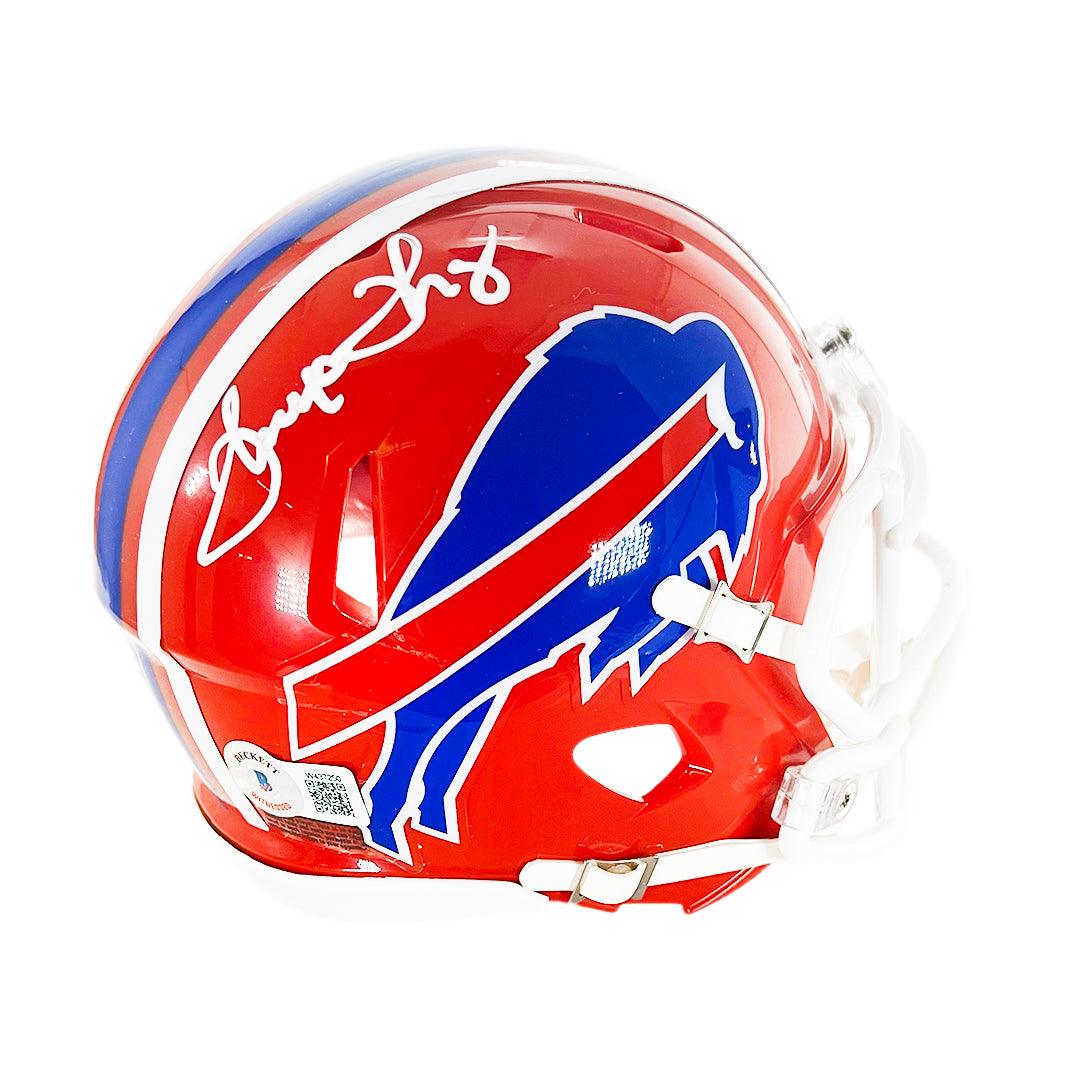 Thurman Thomas Signed Buffalo Bills Red Speed Mini Football Helmet (Be — RSA