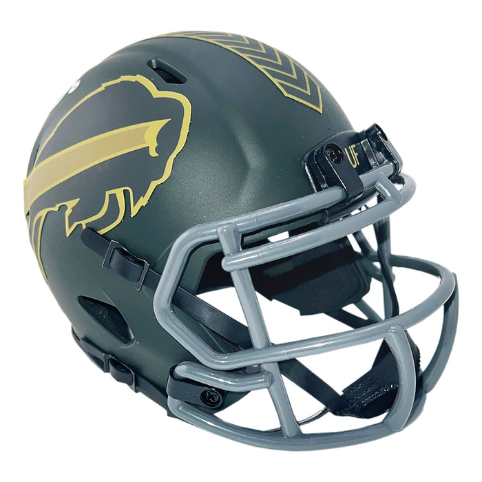 Thurman Thomas Signed Buffalo Bills Salute 2025 Mini Football Helmet (Beckett)