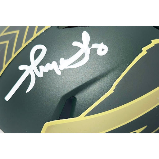 Thurman Thomas Signed Buffalo Bills Salute 2025 Mini Football Helmet (Beckett)