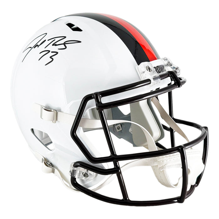 Joe Thomas Signed Cleveland Browns Alt 2023 Speed Full-Size Replica Football Helmet (JSA)