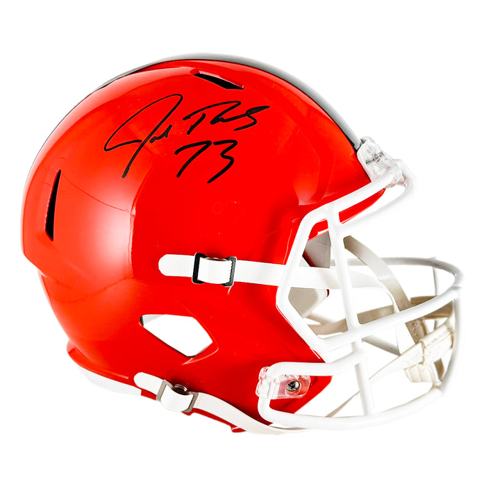 Joe Thomas Signed Cleveland Browns Speed Full-Size Replica Football Helmet (JSA)