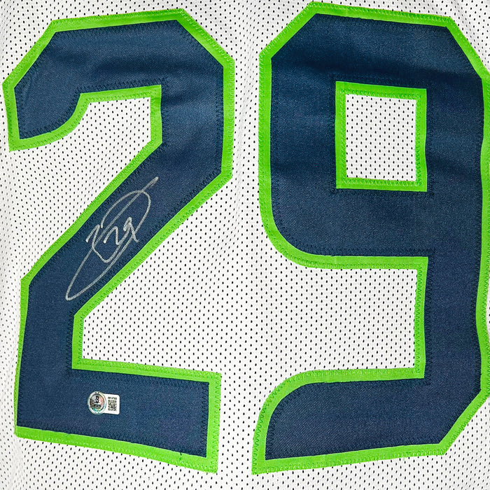 Earl Thomas Signed Seattle White Football Jersey JSA