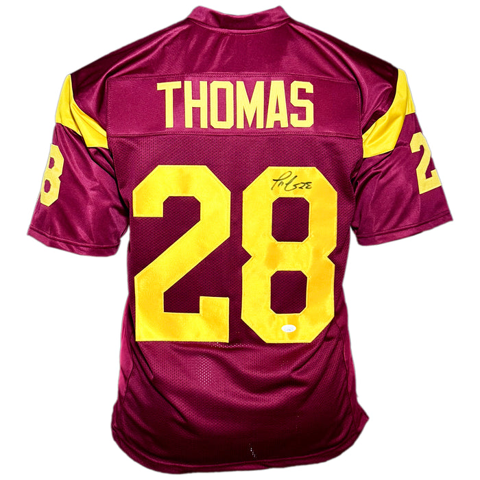 Terrell Thomas Signed USC College Red Football Jersey (JSA)
