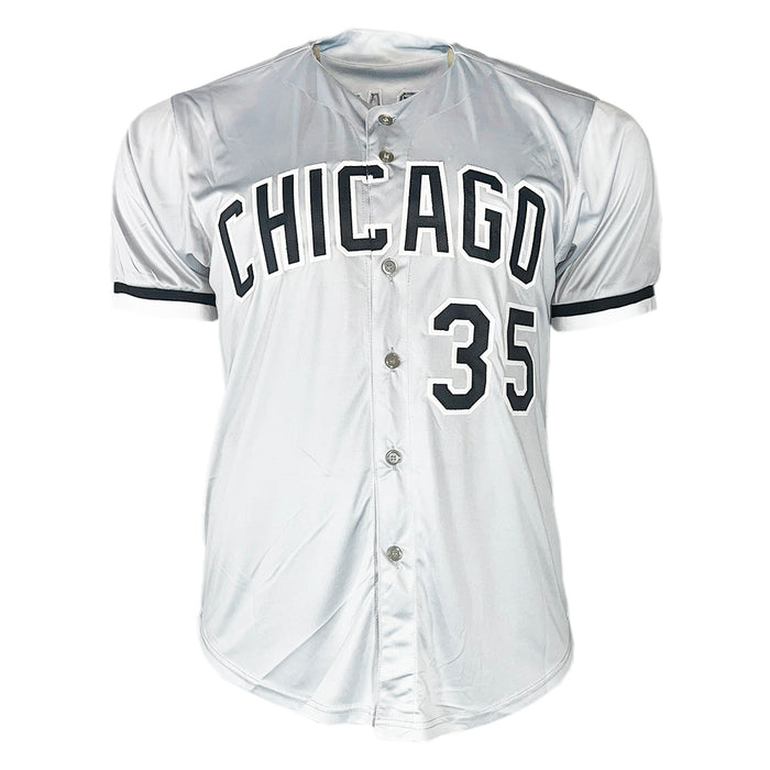 Frank Thomas Signed Chicago Grey Baseball Jersey (Beckett)