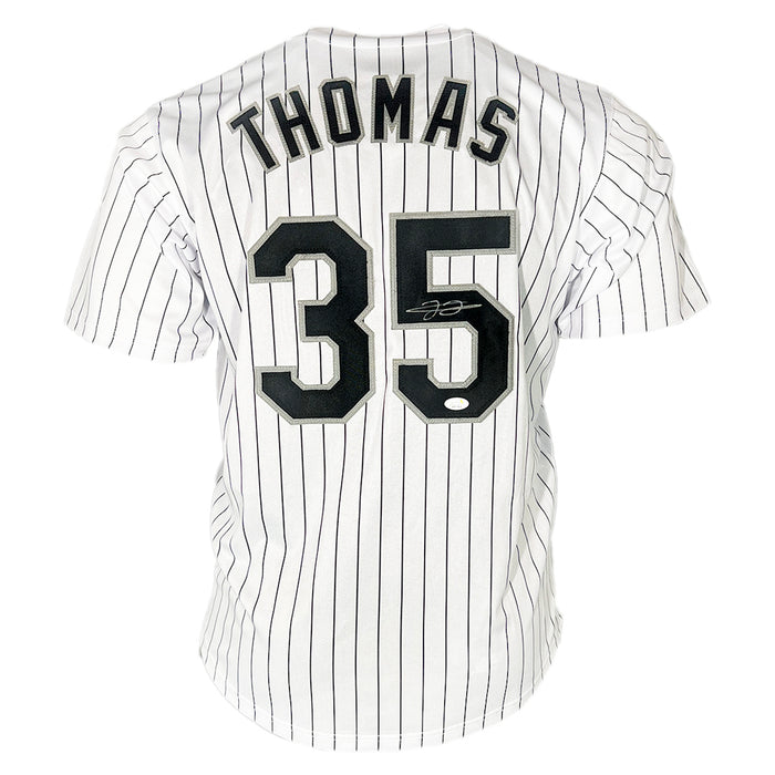 Frank Thomas Signed Chicago Pinstripe Baseball Jersey (JSA)