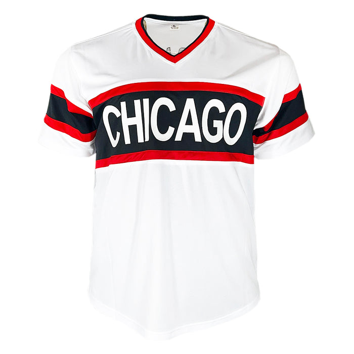 Frank Thomas Signed Chicago White Throwback Baseball Jersey (JSA)
