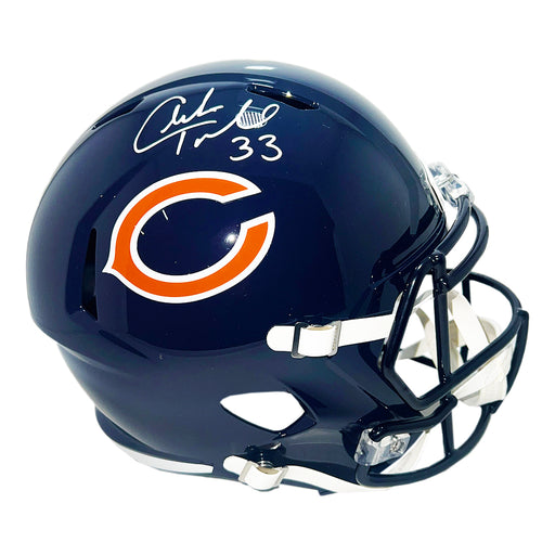 Charles Tillman Signed Chicago Bears Speed Full-Size Replica Football Helmet (Beckett)