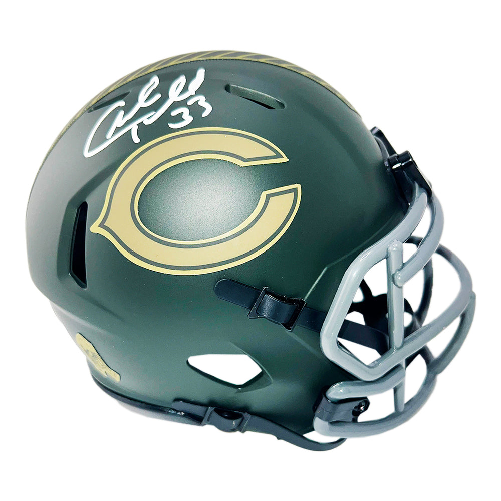 Charles Tillman Signed Chicago Bears Salute 2025 Mini Football Helmet (Beckett)