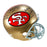 Y.A. Tittle Signed Multi Inscription San Francisco 49ers Throwback Full-Size Replica Football Helmet (JSA)
