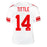 Y.A. Tittle Signed HOF 71 Inscription New York White Black Signature Football Jersey (JSA)