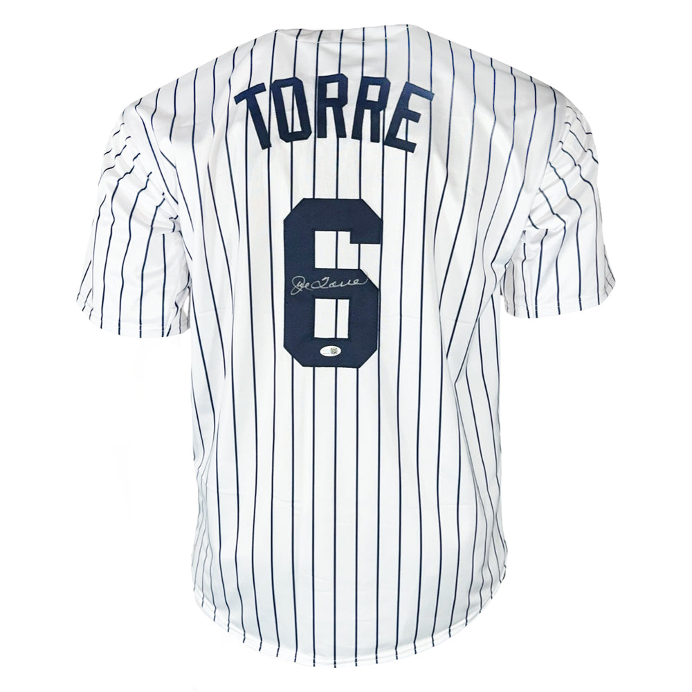 Joe Torre Signed New York Pinstripe Baseball Jersey (JSA)