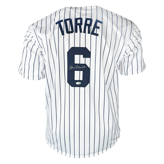 Joe Torre Signed New York Pinstripe Baseball Jersey (JSA)