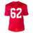 Charley Trippi Signed HOF 68 Inscription Chicago Red Football Jersey (JSA)