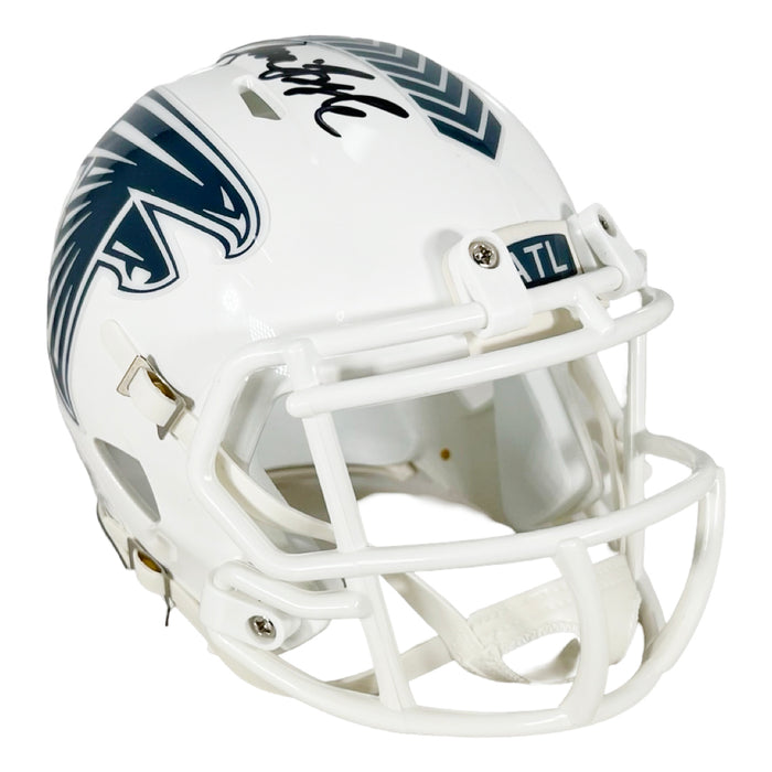 falcon football helmet Jessie Tuggle Signed Atlanta Falcons Salute to Service 2024 Mini Footb — RSA