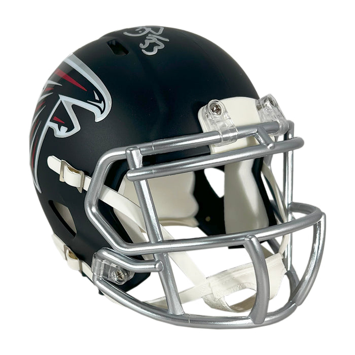 Michael Turner Signed Atlanta Falcons Speed Mini Football Helmet (Beckett)