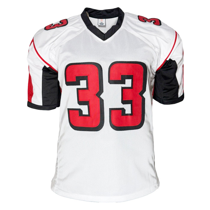 Michael Turner Signed Atlanta White Football Jersey (Beckett)