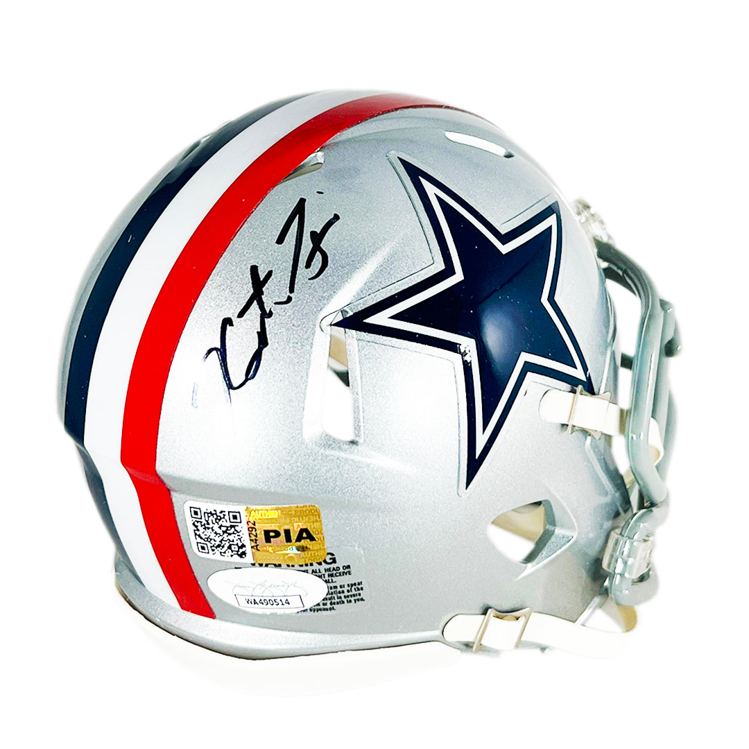 Mini Casco Cowboys 1960-1963 - Colección Throwback | Ideal Para Autógrafos Y Coleccionistas