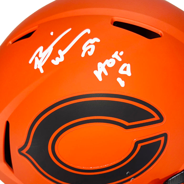 Brian Urlacher Signed Chicago Bears Rave Full-Size Replica Football Helmet White Ink (Beckett)
