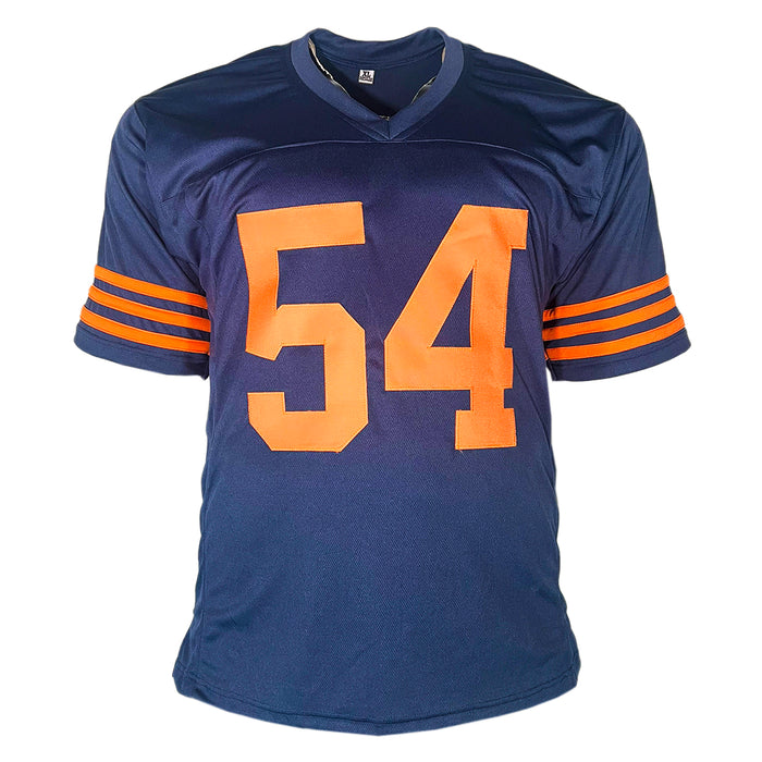 Brian Urlacher Signed HOF 18 Inscription Chicago Color Rush Football Jersey (Beckett)