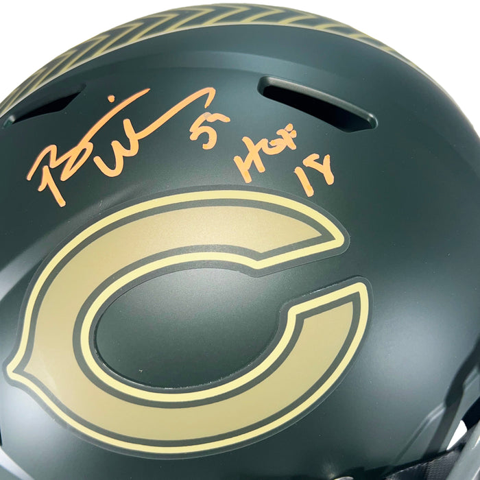 Brian Urlacher Signed Chicago Bears Salute to Service 2025 Full-Size Replica Football Helmet (Beckett)