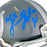 Mike Vanderjagt Signed Indianapolis Colts Slate Alternate Speed Mini Football Helmet (JSA)