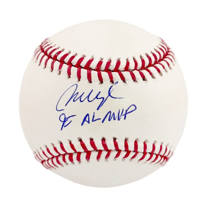 Mo Vaughn Signed 95 AL MVP Inscription Rawlings Official Major League Baseball (JSA)