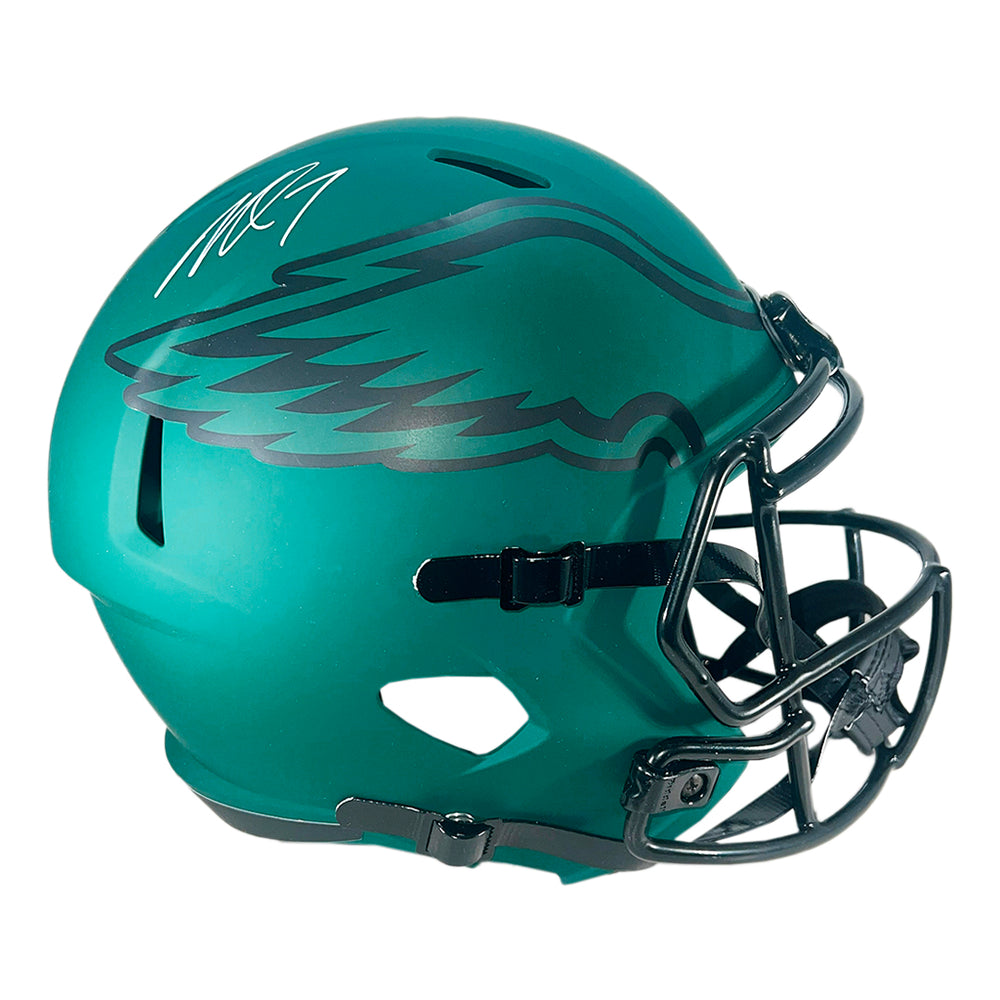 delta eagles football helmet Michael Vick Signed Philadelphia Eagles Rave Full-Size Replica Footbal — RSA