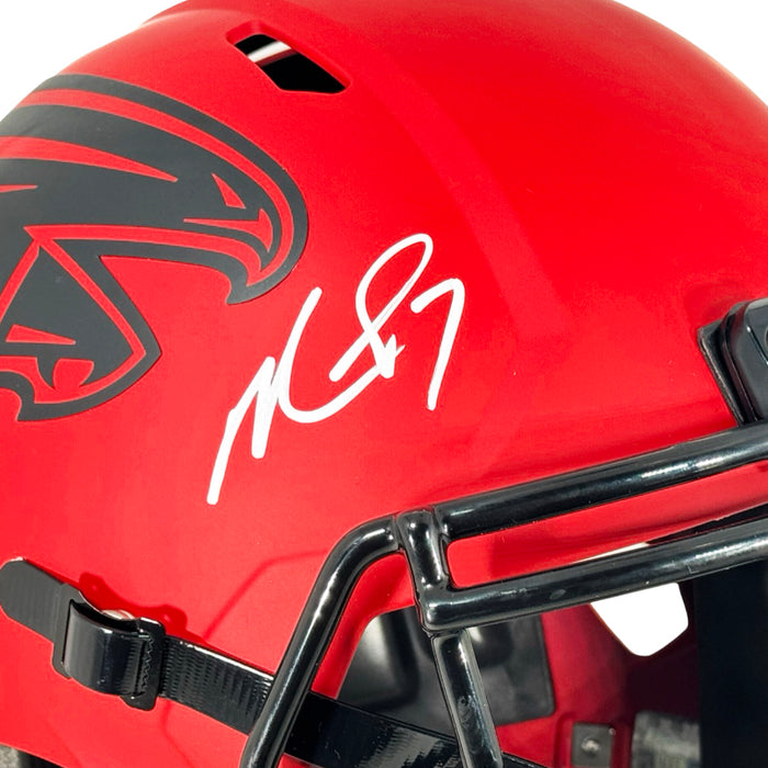 Falcons Rave Helmet Michael Vick Signed Atlanta Falcons Rave Full-Size Replica Football He ...