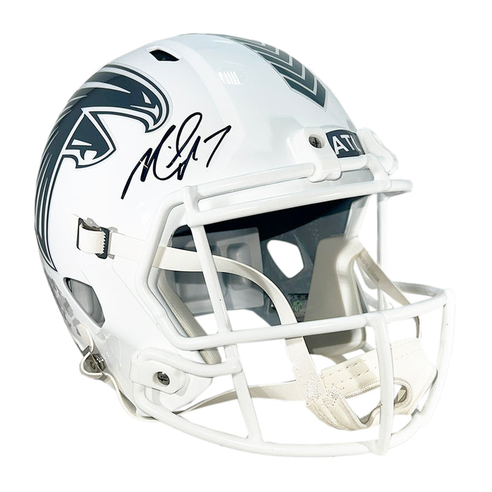 Michael Vick Signed Atlanta Falcons Salute to Service 2024 Full-Size Replica Football Helmet (Beckett)