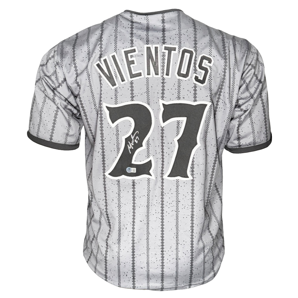 Mark Vientos Signed New York Grey Baseball Jersey (Beckett)