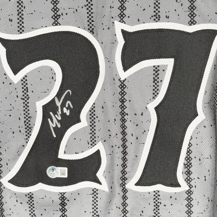 Mark Vientos Signed New York Grey Baseball Jersey (Beckett)