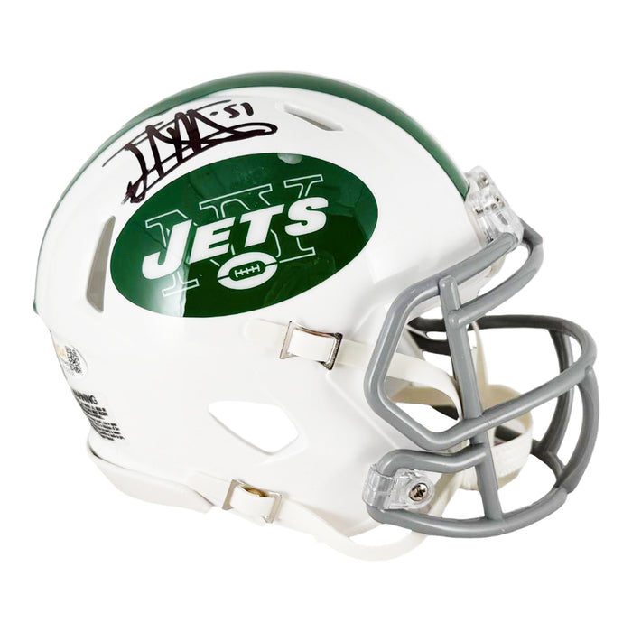 Jonathan Vilma Signed New York Jets Alt 2024 Speed Mini Football Helme — RSA