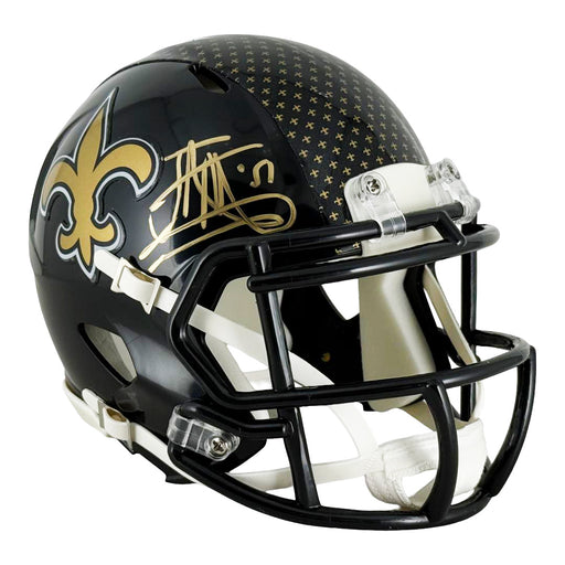 Jonathan Vilma Signed New Orleans Saints Alt 2022 Speed Mini Football Helmet (JSA)