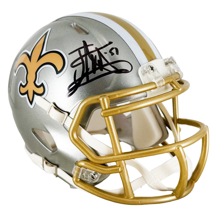 Jonathan Vilma Signed New Orleans Saints Flash Mini Football Helmet (J — RSA
