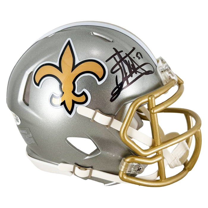 Jonathan Vilma Signed New Orleans Saints Flash Mini Football Helmet (JSA)